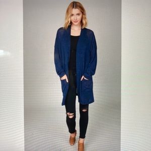 Open Front V-neck Cardigan Sweater